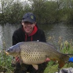 Chris Martin with a 22lb10oz common which is a lake record